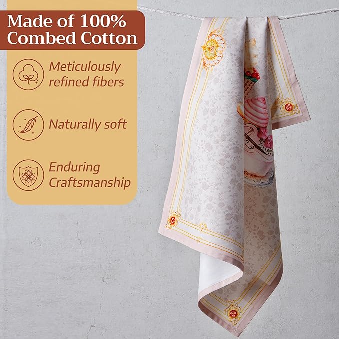 Maison d' Hermine Dishcloths 100% Combed Cotton Premium Easter Multi-Purpose