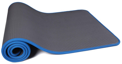 Fitvids All-Purpose 2/5-Inch (10mm) Extra Thick High Density Anti-Slip Exercise Pilates Yoga Mat with Carrying Strap, Multiple Colors