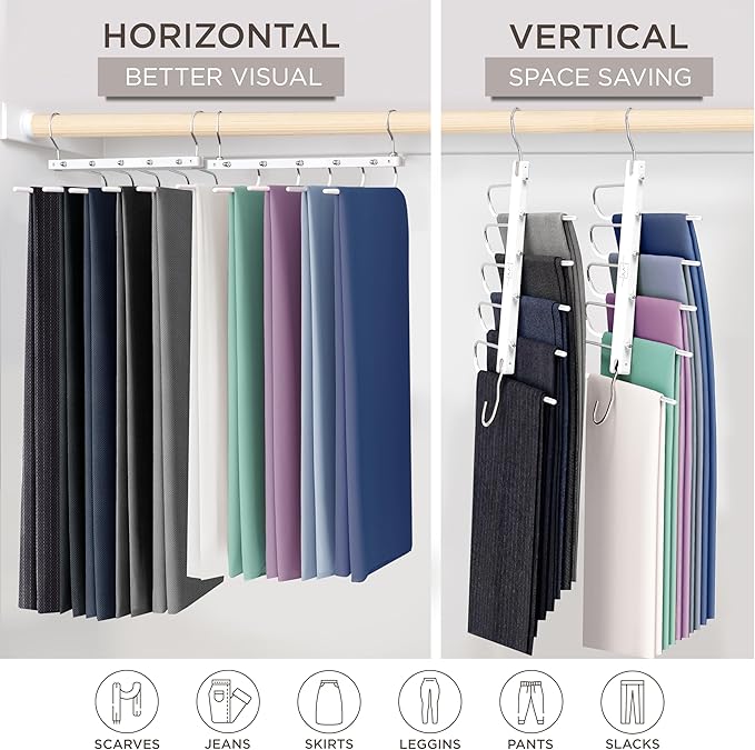MORALVE Pants Hangers Space Saving