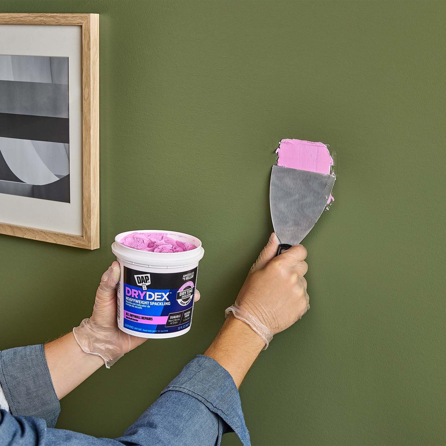 1 qt Dap 12330 DryDex Interior/Exterior Spackling, White