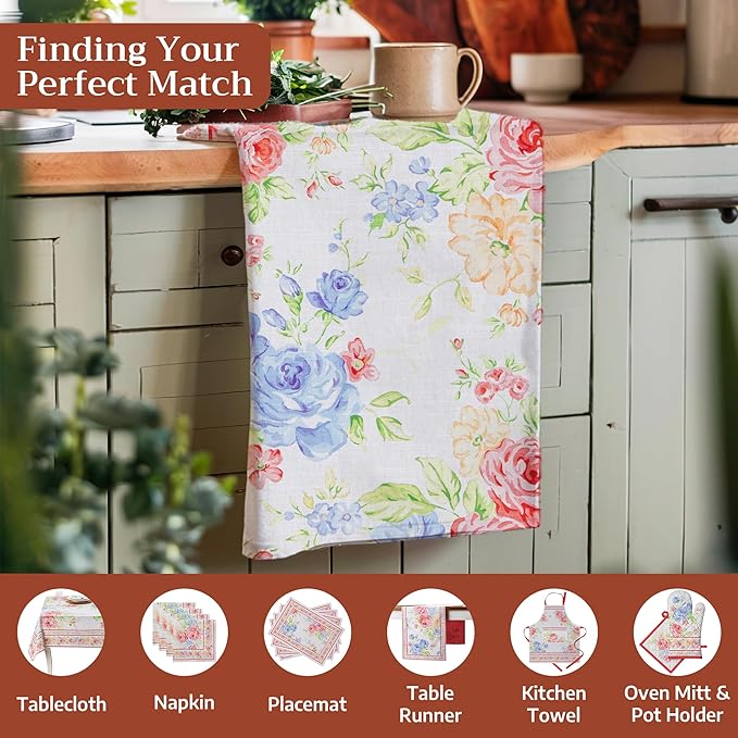 Maison d' Hermine Kitchen Towels Set of 3 100% Cotton 27.50" x 20" Reusable