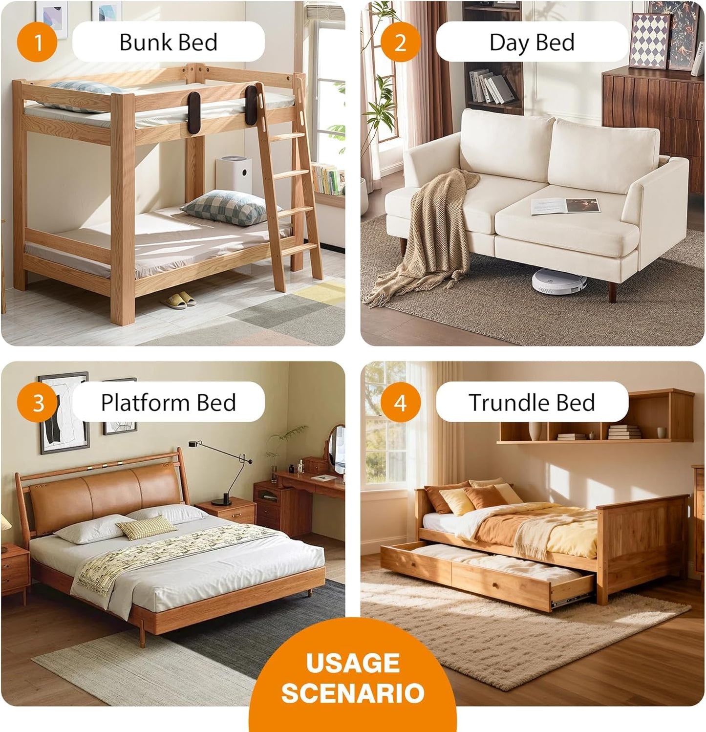 Drwwi Bunkie Board King 10mm(76” x 80”), Anti-Sag, Non-Slip Base & Noise-Free,Folding Mattress Support Board for Metal Bed Frame，Grey
