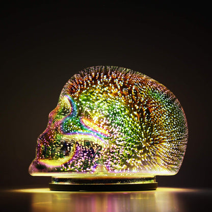 Tradeopia Led Skull Table Lamp, Requires 3 X AAA Batteries, Ideal for Room Decor Table Desk Decor Lamps, Lava lamp, Halloween