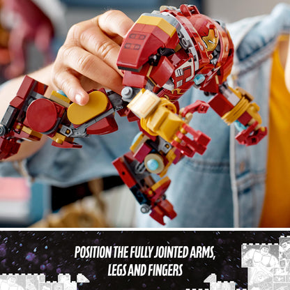 LEGO Marvel The Hulkbuster: The Battle of Wakanda Action Figure, Buildable Toy with Hulk Bruce Banner Minifigure, Avengers: Infinity War Set for Kids, Boys & Girls 76247