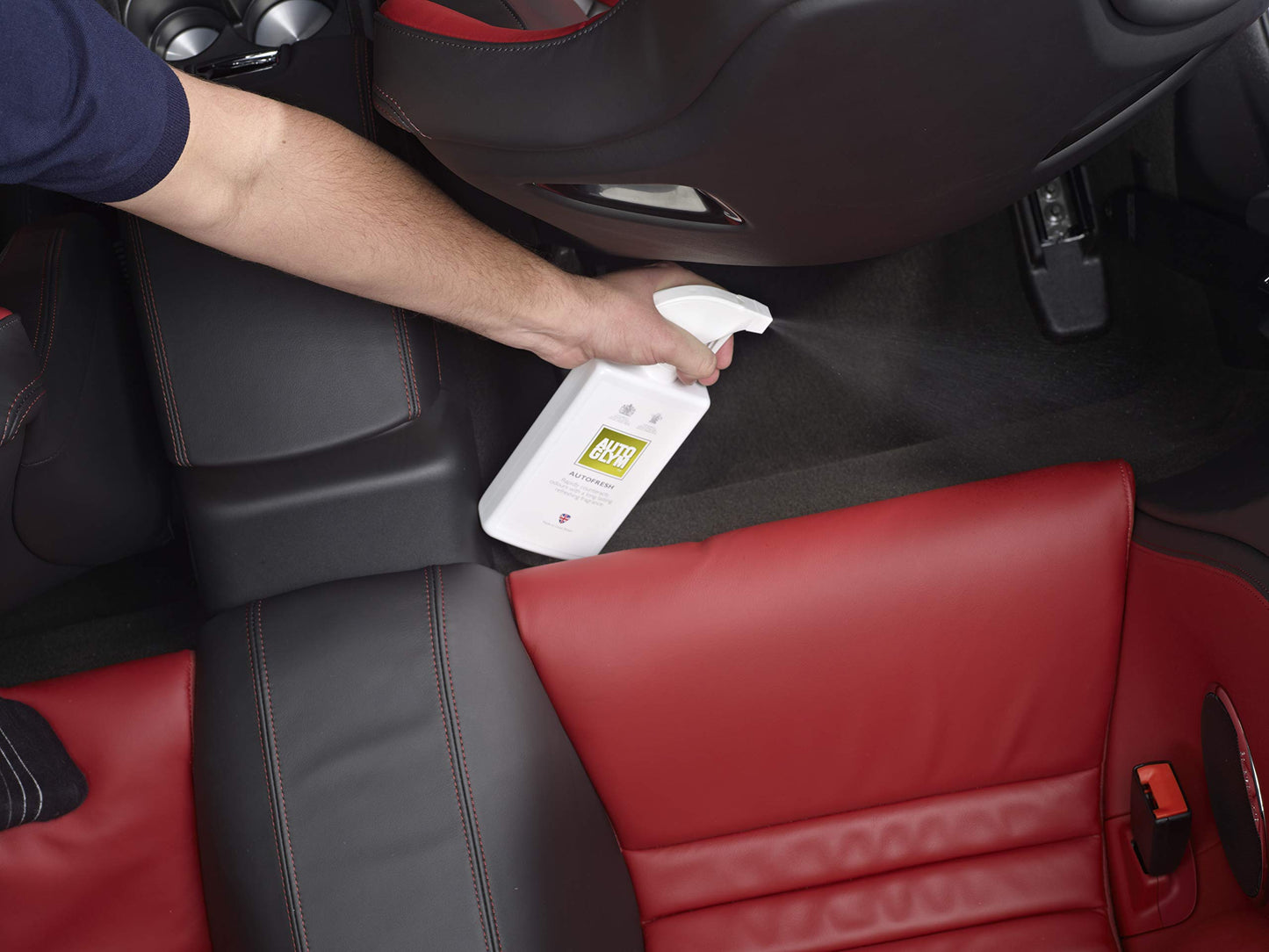 Autoglym The Collection - Perfect Interiors -- The Ideal Car Cleaning Kit That Includes Interior Shampoo, Fast Glass, and Vinyl & Rubber Care and AF500 Autofresh, 500ml,Transparent
