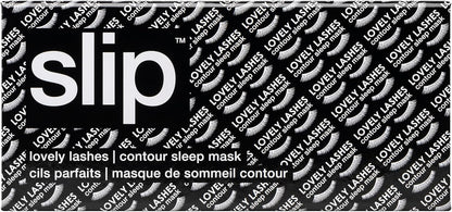 slip Contour Sleep Mask | 100% Pure Mulberry Silk, Ultra Soft | Contoured Design, Prevents Eye Pressure | Adjustable Strap, Ideal for Travel - Black