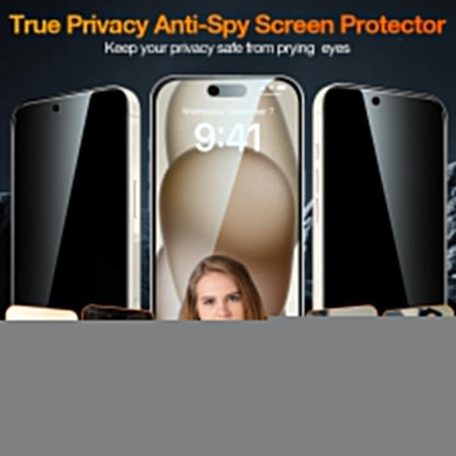 [2 Pack] Privacy Screen Protector for iPhone 11/XR, YMHML Tempered Glass Anti-Spy Bubble Free Case Friendly Easy Installation Film for iPhone 11/XR 6.1 Inch