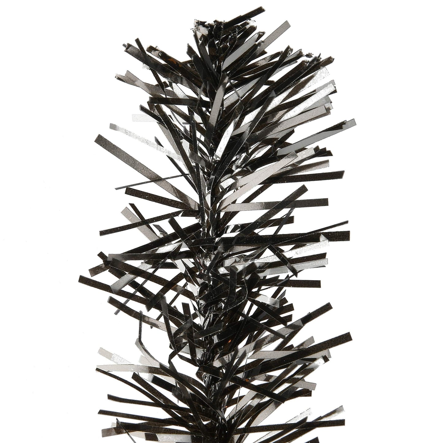 National Tree Company Tinsel Tree, Black, Orange, Halloween Collection, 24 in