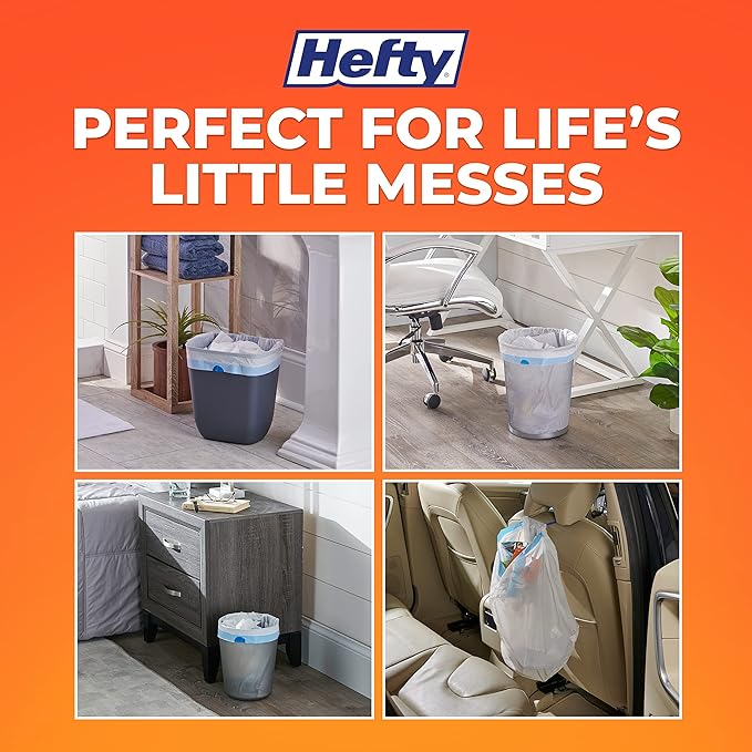 Hefty Medium Trash Bags, Fabuloso Watermelon Scent, 8 Gallon