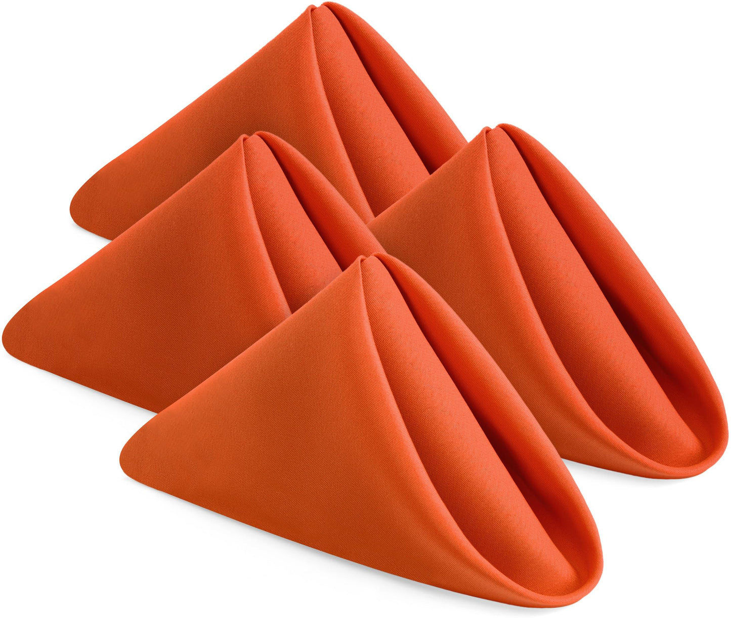 Utopia Home [24 Pack, Orange] Cloth Napkins 17x17 Inches, 100% Polyester Hemmed Edges, Washable and Reusable Ideal for Halloween, Thanksgiving, Parties, Weddings and Dinners