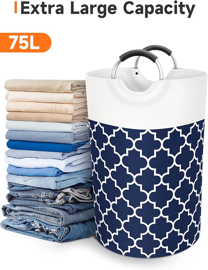 Large Laundry Basket Laundry Hamper Bag Washing Bin Clothes Bag Collapsible Tall