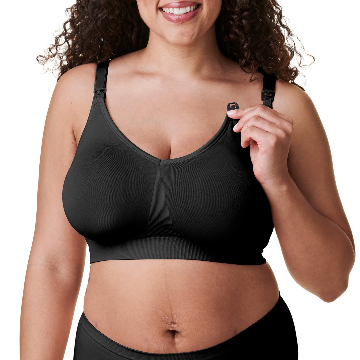 Bravado Designs Sustainable Nursing Bra | Body Silk Seamless | Black | L