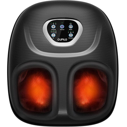 Foot Massager FSA Eligible HSA, Feet Massager with Heat for Plantar Fasciitis Relief, 5 Levels Compression & Vibration Massage for Neuropathy, Christmas Gifts for Women Men, Fits Up to 13"