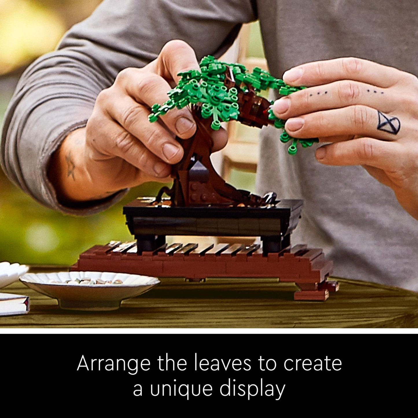 LEGO Botanicals Bonsai Tree - Faux Plant for Adults - Home Décor Set - Gift for Mother's Day with Artificial Cherry Blossom Flowers - DIY Building Projects - Botanical Collection - 10281