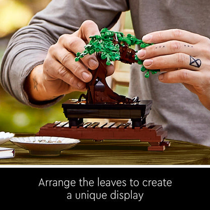 LEGO Botanicals Bonsai Tree - Faux Plant for Adults - Home Décor Set - Gift for Mother's Day with Artificial Cherry Blossom Flowers - DIY Building Projects - Botanical Collection - 10281