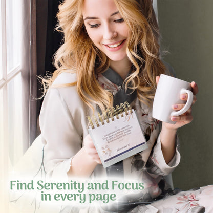 MESMOS 366 Daily Self Care Quotes Mindfulness Perpetual Calendar, Cute Office Desk Decor Women, Desk Decorations Accessories for Women Office, Motivational & Inspirational Teacher Appreciation Gifts