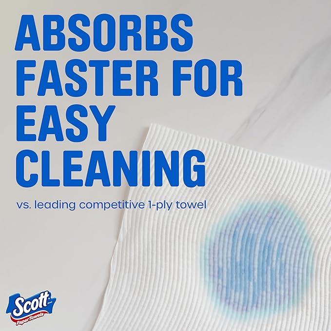 Scott Paper Towels, Choose-A-Sheet, 30 Double Rolls = 60 Regular Rolls