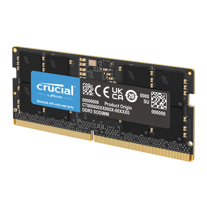 Crucial DDR5 RAM 16GB 5600MHz SODIMM, Laptop Computer Memory, Mini PC (or 5200MHz, 4800MHz) CL46 - CT16G56C46S5