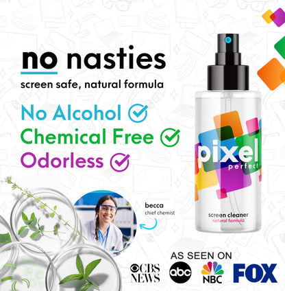 Pixel Natural Screen Cleaner Spray for TV, Laptops, Computers, Monitors, Phones Cleaning Kit (120ml - 4.2oz)
