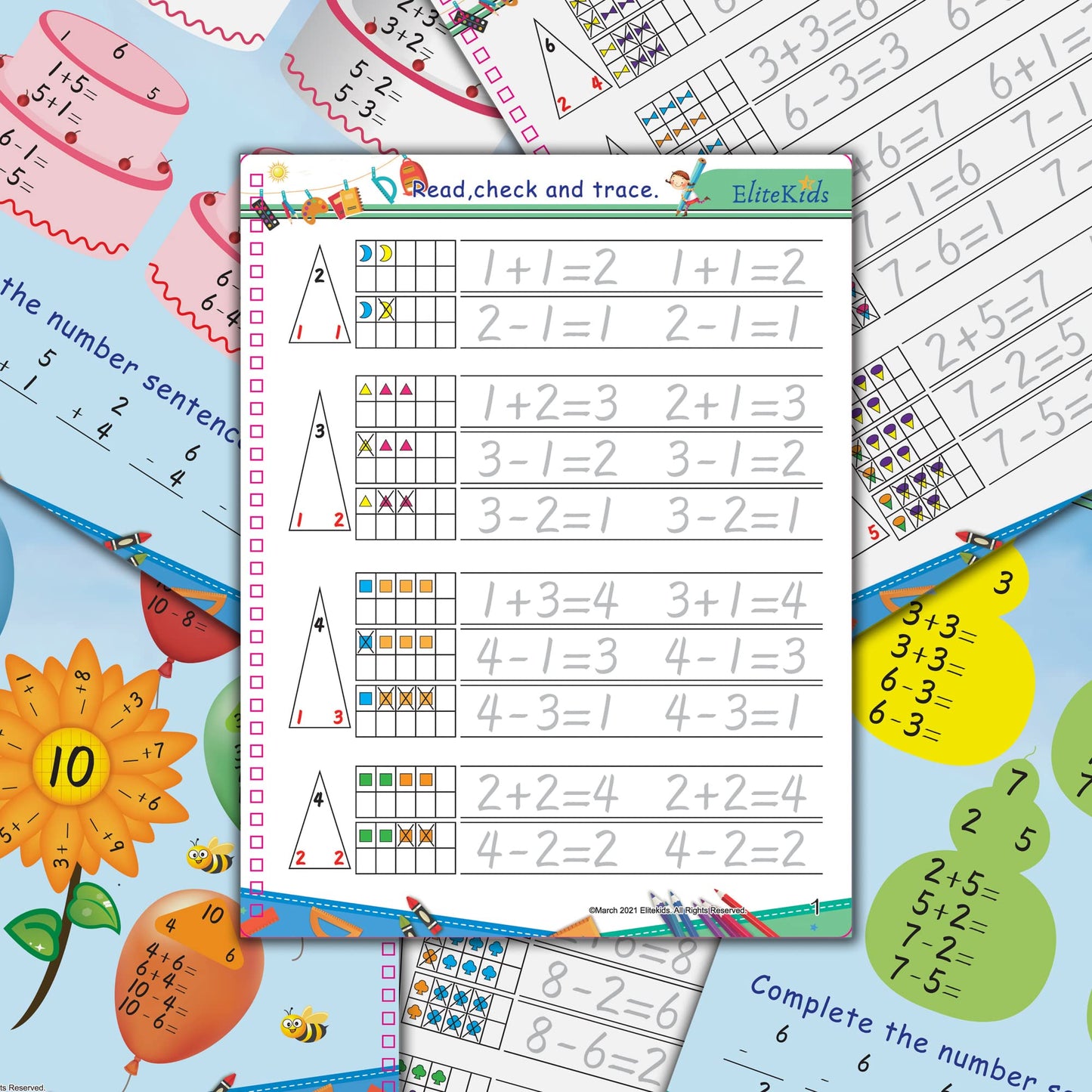 Teacher Designed 8.7x6.9in Reusable Grooved Handwriting Workbooks (Sight Word Copy Included)- Kids Learning Calligraphy, Magic Groove Practice Copybook for Preschool, Kids Ages 3 to 8 (6 Pack)