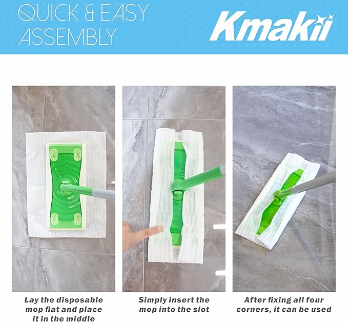 KMAKII Dry Sweeping Cloths Dry Mop Refills