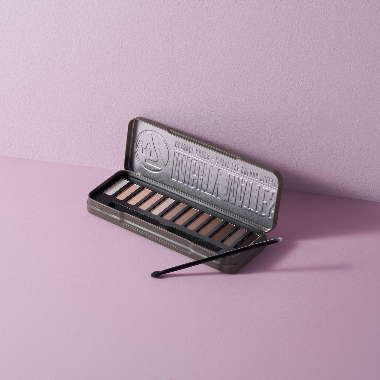 W7 Mighty Mattes Eyeshadow - 12 Matte Nude Colours – Flawless & Natural Long-Lasting Makeup Palette