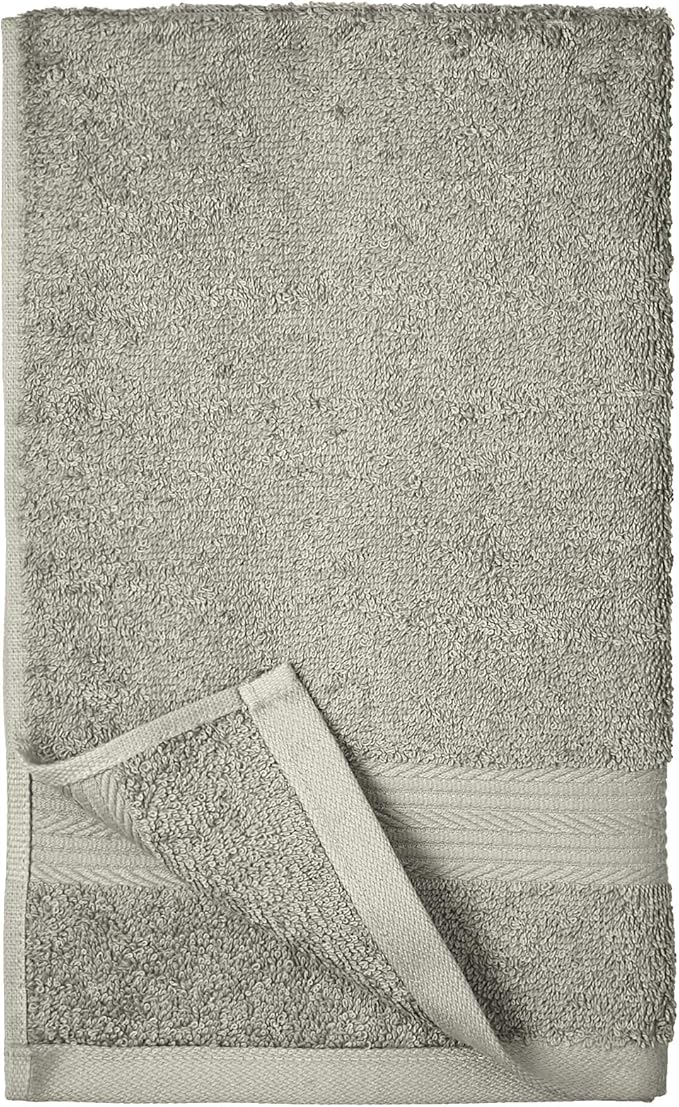 Amazon Basics 6-Piece Fade-Resistant 100% Cotton Hand Towels