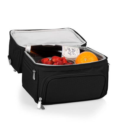 PICNIC TIME Disney Nightmare Before Christmas Jack Pranzo Lunch Bag, Insulated Lunch Box with Utensil Set, Lunch Cooler Bag, (Black), 11 x 7.5 x 12