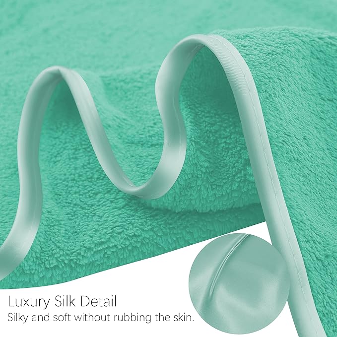 TENSTARS Luxury Silk Hemming Towel Set