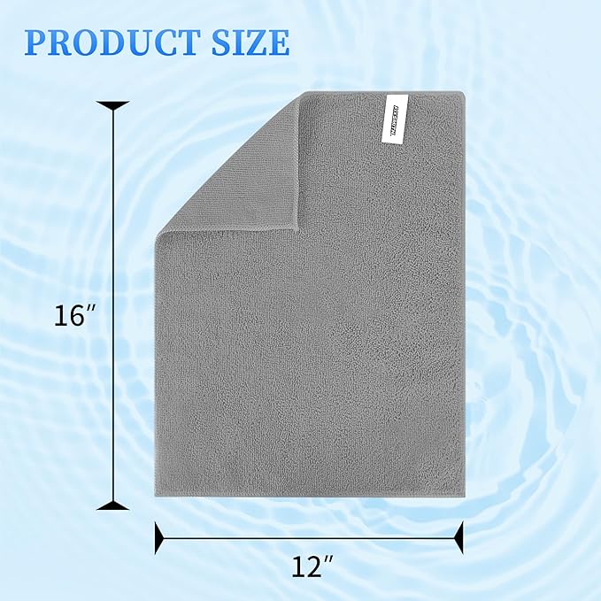 FIXSMITH Shop Towels-200 Pack, 12 x 16 in Microfiber Cleaning Cloth, Highly
