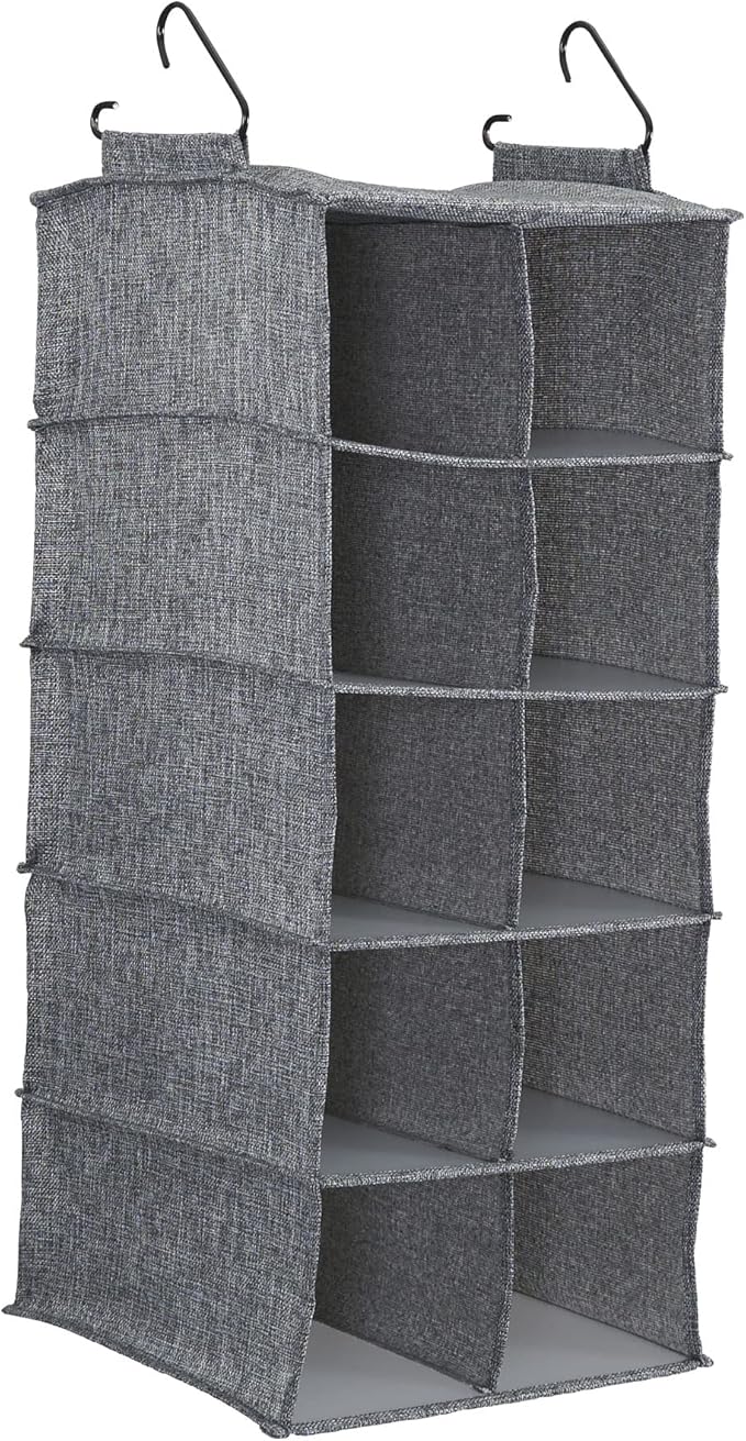 Household Essentials 10 Pocket Hanging Shoe Closet Organizer