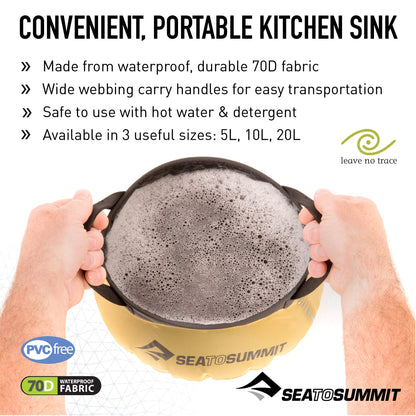 Sea to Summit Collapsible Kitchen Sink, 5 Liter