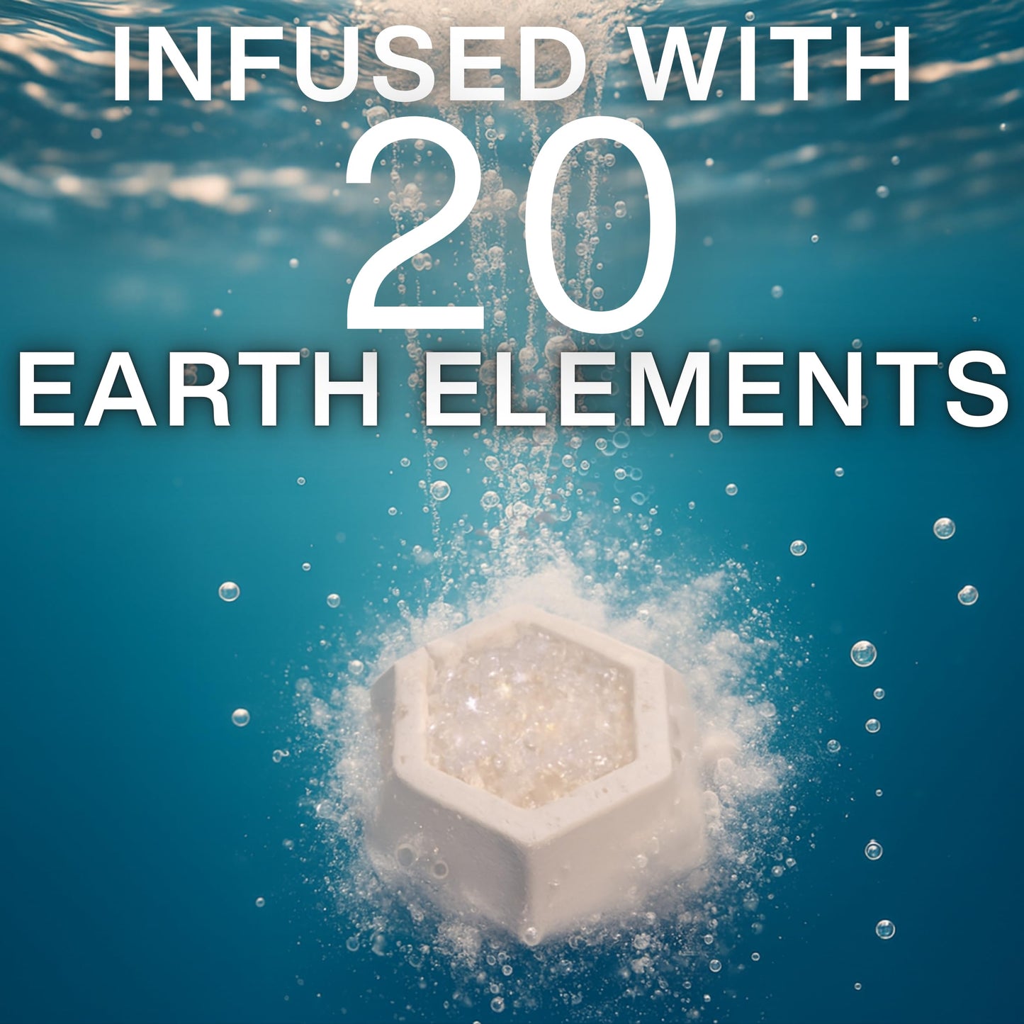 Magnesium & Epsom Salt Natural Mineral Bath Bombs | XL 180g | Skin Care & Muscle Relief Bath Soak Inspired by the World’s Healing Hot Springs | Dye & Fragrance Free | GeoBath (7 Pack)