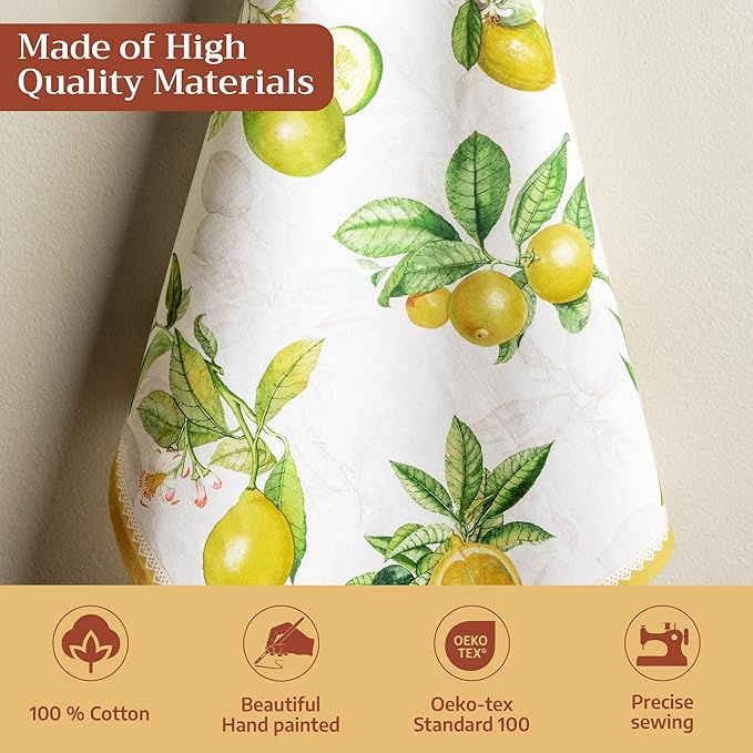 Maison d' Hermine Kitchen Towels Set of 3 100% Cotton 27.50" x 20" Reusable