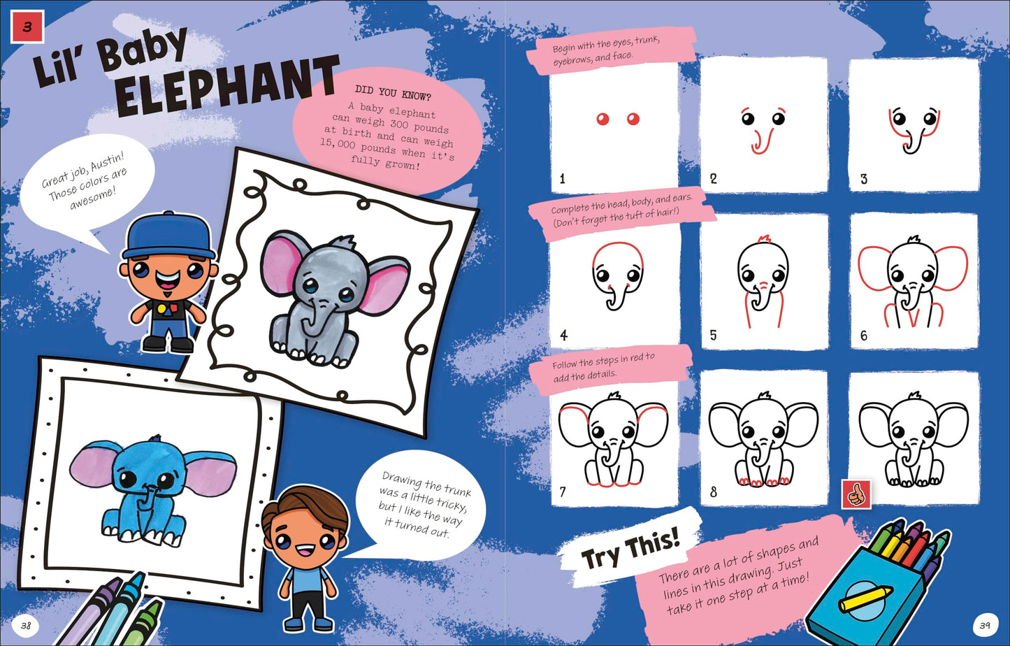 Draw with Art for Kids Hub Animals Paperback Jensen, Rob Art for Kids Hub