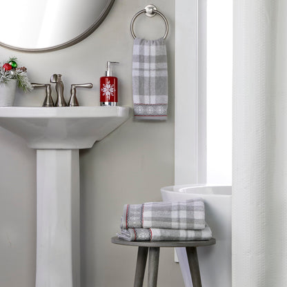 SKL Home Winter/Christmas Whistler Plaid Hand Towel Set for Bath/Kitchen/Bar & Gift, 16" x 25", 2 Count