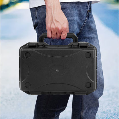 Hard Carrying Case,Shockproof Storage Box with Customizable Foam,11inch Portable Protective Tool Box for Microphone,Recorder,Electronics,Tools,Cameras,Equipment and More,11.6"x7.3"x2.8"