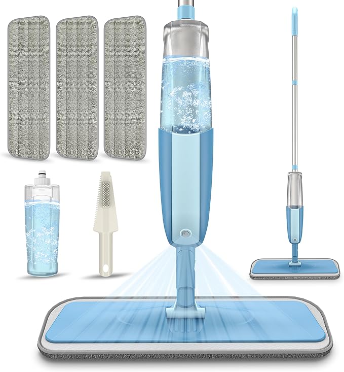 Spray Wet Mops for Hardwood Floor Cleaning: MEXERRIS Floor Mop