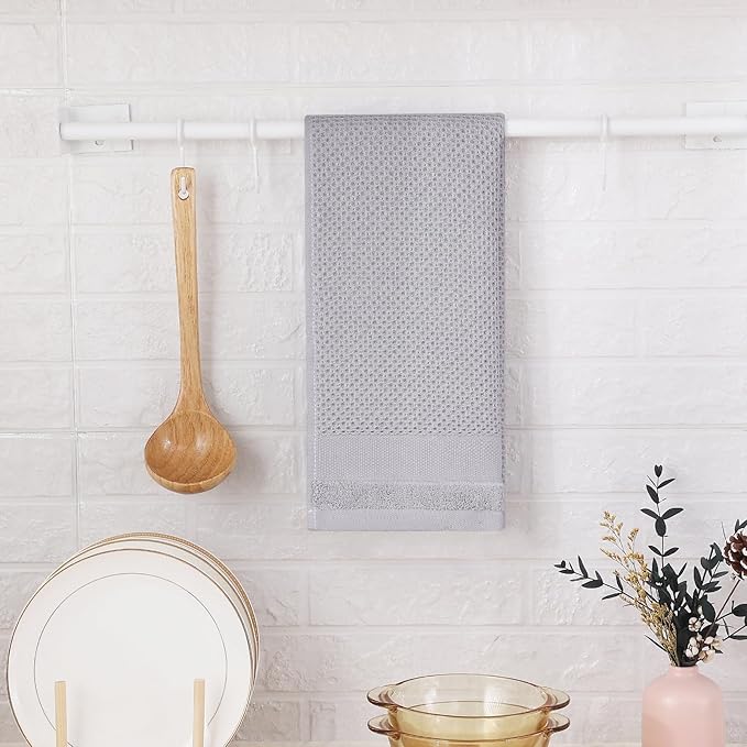 Homaxy 100% Cotton Waffle Weave Kitchen Towels, 13 x 28 Inches Super Absorbent