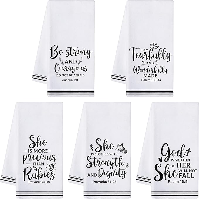 R HORSE Religious Christian Kitchen Dish Towel