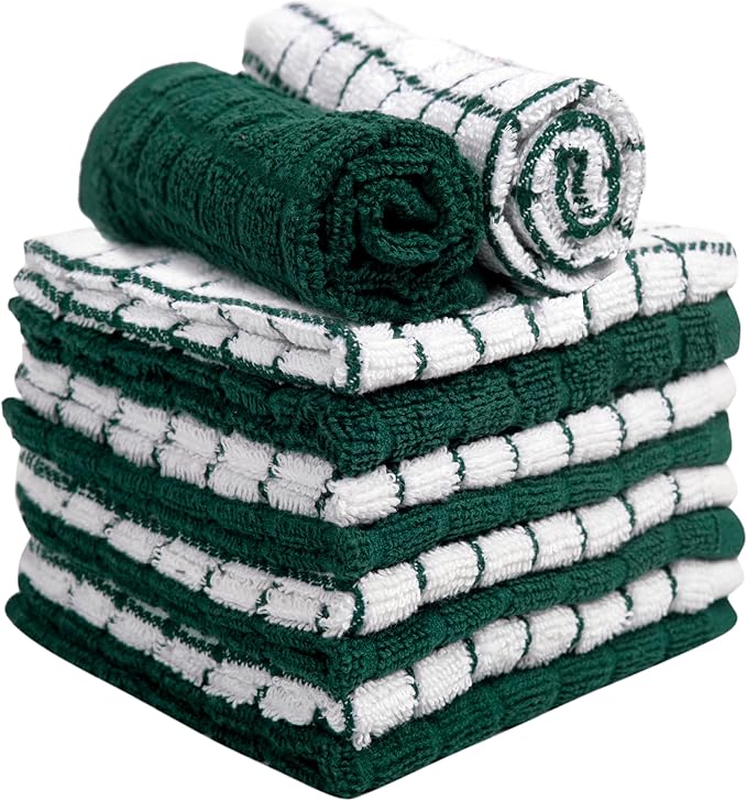 Bumble Dish Cloths | 12" x 12" | 100% Cotton Kitchen Towels | 405 GSM | Soft