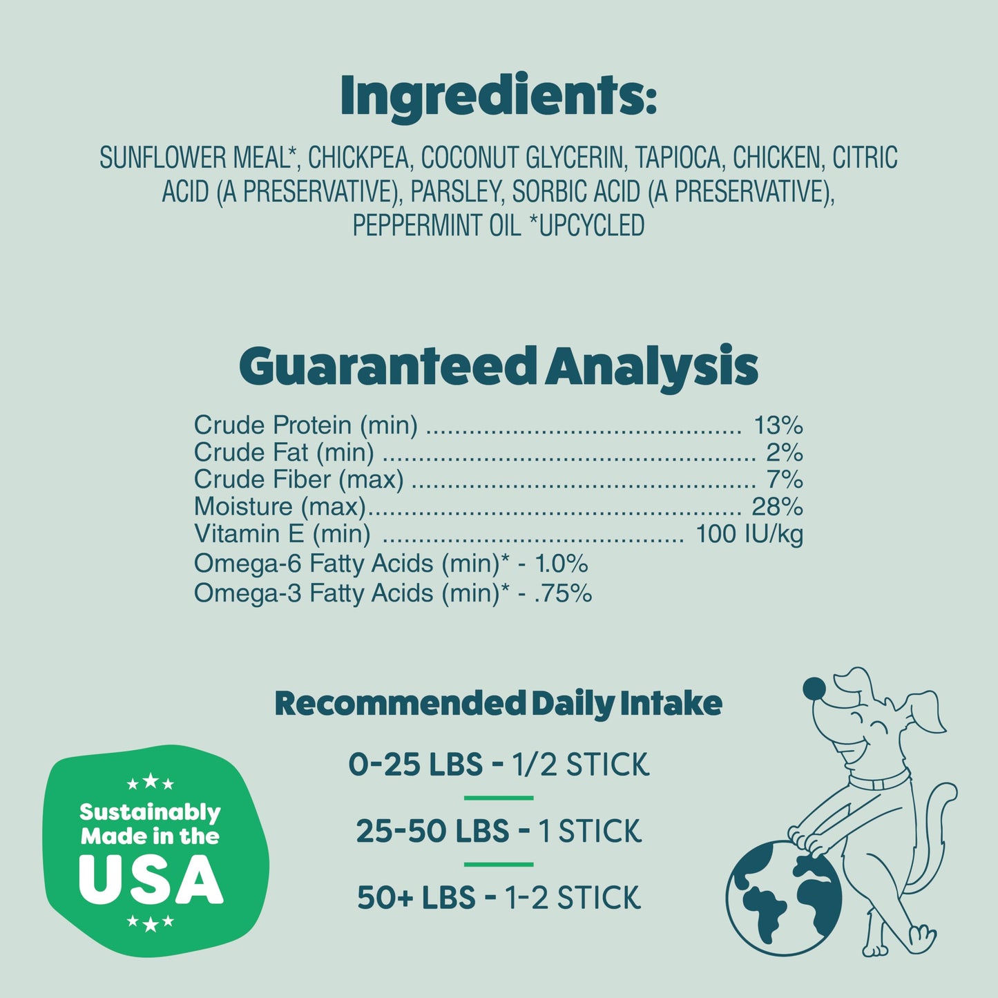 Shameless Pets Dental Treats for Dogs, A Cluck A Day - with Digestive Support for Teeth Cleaning & Fresh Breath - Dog Bones Dental Chews Free from Grain, Corn & Soy
