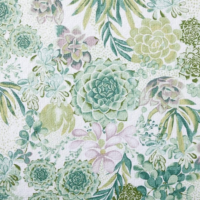 Martha Stewart Dual Purpose Kitchen Towel 2-Pack Set, Succulents