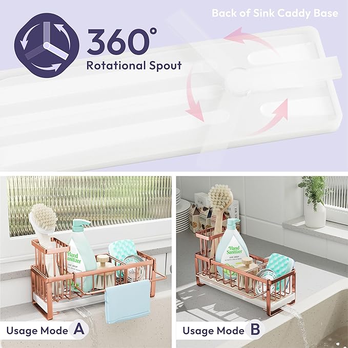 SWTYMIKI Sponge Holder for Kitchen Sink