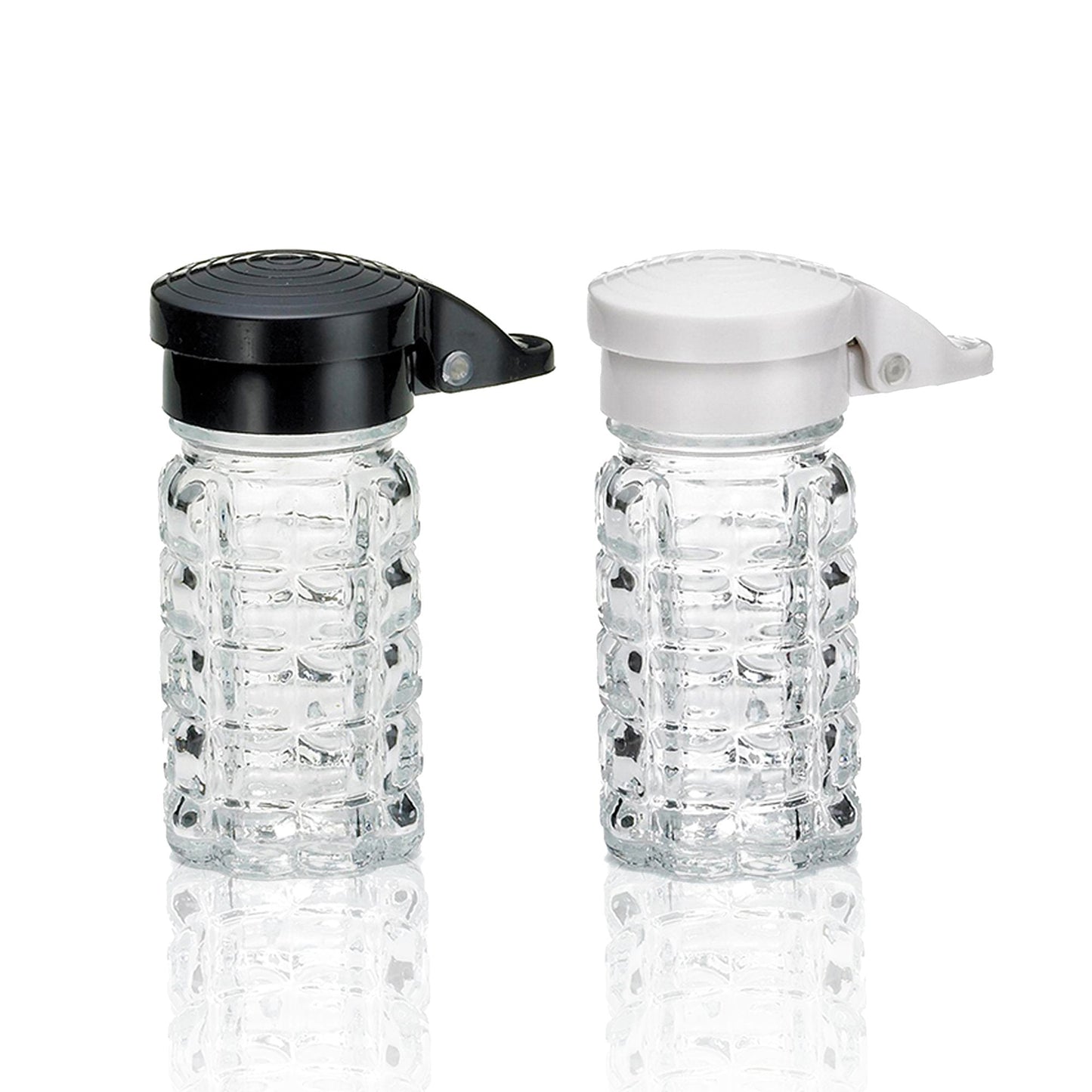Moisture Proof Humidity Free Shake it Free Shaker Glass Salt and Pepper Shakers by Tumbler Home