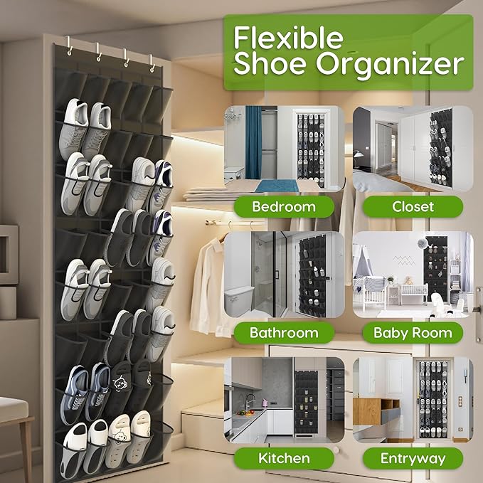 Unjumbly Over the Door Shoe Organizer