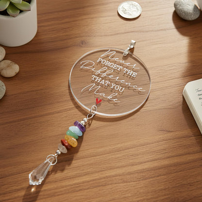 Never Forget The Difference You Make Appreciation Teacher Gifts For Women, Employee Appreciation Gifts, Retirement, Farewell, Thank You Gift For Nurse, Coworkers, Boss, Inspirational Office Desk Decor