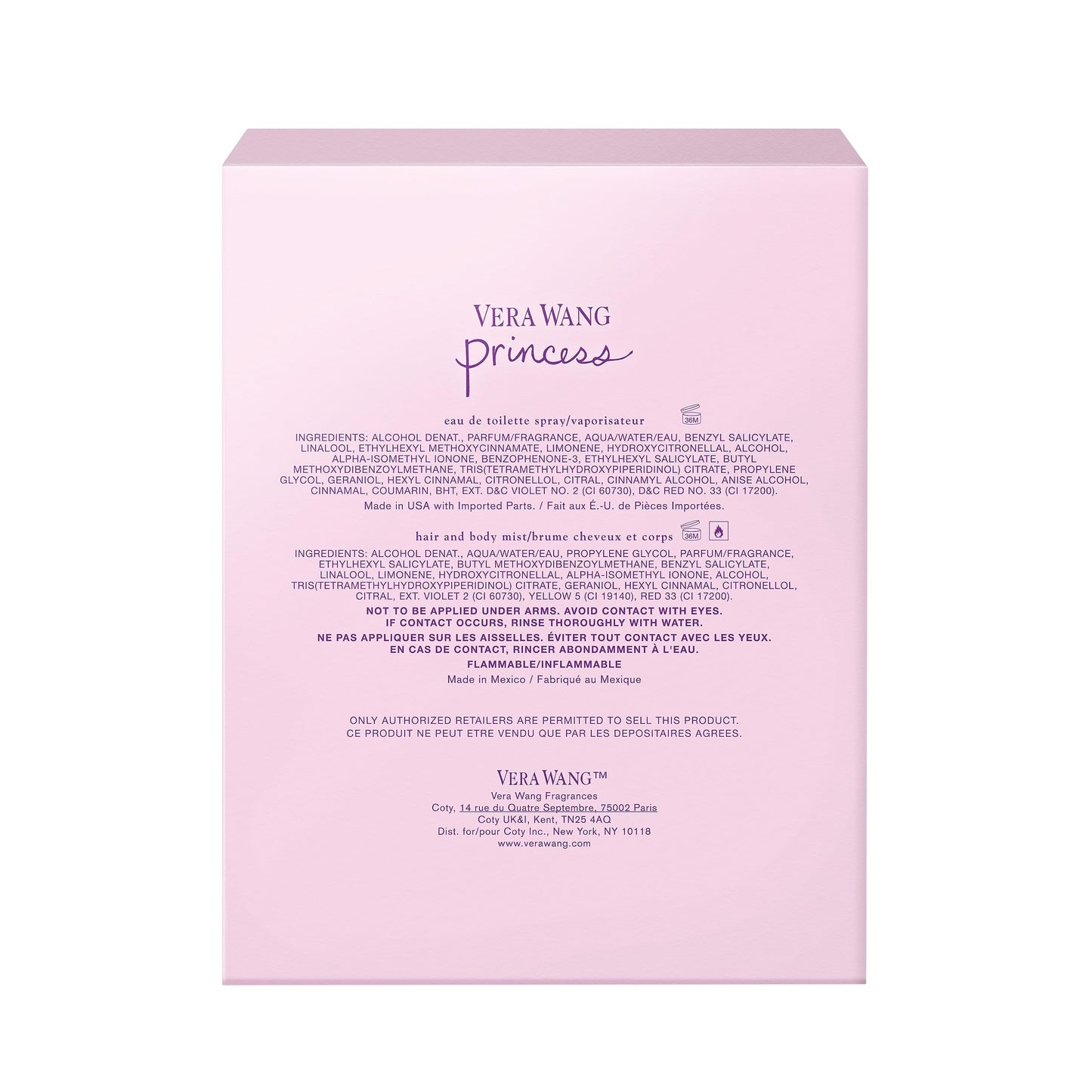 Vera Wang Princess Hair and Body Mist, 8.4 fl Oz