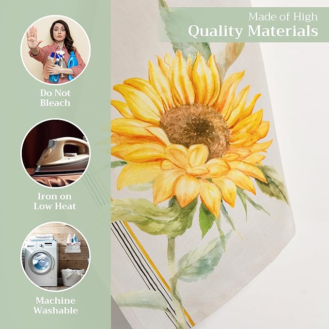 Maison d' Hermine Kitchen Towels Set of 3 100% Cotton 27.50" x 20" Reusable