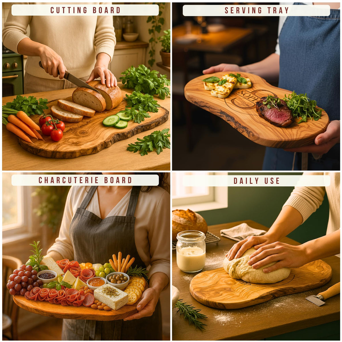 Personalized Olive Wood Cutting Board - Custom Charcuterie Boards, Housewarming, New Home, Birthday Gift for Women, Her, Men, Him, Wedding, Bridal Shower, Engagement, Anniversary, Mother’s Day Gifts